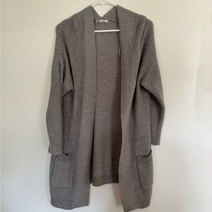 Gray Ribbed Women's Sweater
